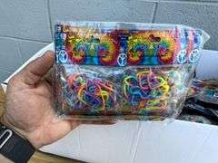 Box of Peace Shaped Rubber Bands