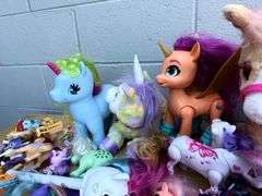 Large Lot of Pony Figures, Dolls and Accessories