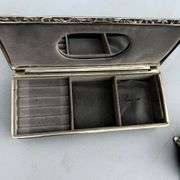 Silver Plated Assortment - Jewelry Box, Goblets, and Flower Vases