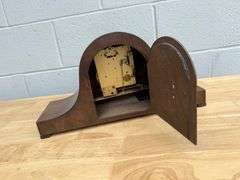 Wood Cased Mantel Clock with Key