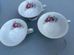 Walbrzych Fine China Set, Made in Poland, Floral Design