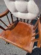 Wooden Rocking Chair with Cushion