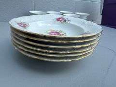 Walbrzych Fine China Set, Made in Poland, Floral Design