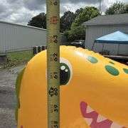 Inflatable Dinosaur Pool with Basketball Hoops & Water Toys