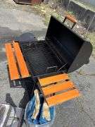 Royal Gourmet Charcoal Grill with Smoker, Grill Basket, and Charcoal