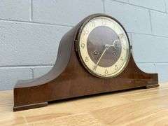 Wood Cased Mantel Clock with Key