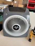 Vornado Fan, Work Light, Ozark Trail Air Pump, and Laser Level