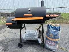 Royal Gourmet Charcoal Grill with Smoker, Grill Basket, and Charcoal