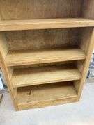 Tall Wooden Bookcase with Adjustable Shelves