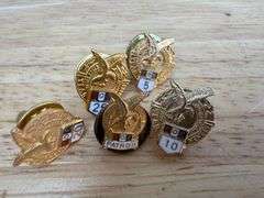 Lions, Masons, FOE, Key Club & IBEW Pins