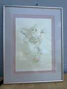 Clown Watercolor Painting