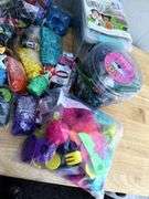 Mixed Craft and Activity Lot - Rainbow Loom, Play-Doh Tools, Perler Beads, and More