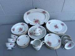Walbrzych Fine China Set, Made in Poland, Floral Design