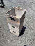 Wooden Storage Trio on Wheels