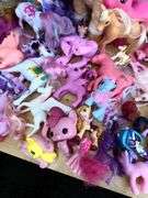 Large Lot of Pony Figures, Dolls and Accessories