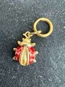 Collection of 14K Charms: Earth, Key, and Ladybug
