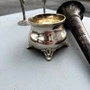 Silver Plated Assortment - Jewelry Box, Goblets, and Flower Vases