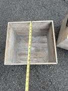 Wooden Storage Trio on Wheels