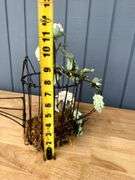 Decorative Wire Birdcages and Heart Shaped Metal Art