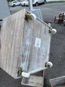 Wooden Storage Trio on Wheels