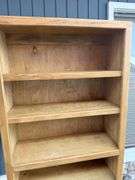 Tall Wooden Bookcase with Adjustable Shelves