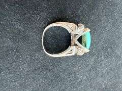 Assorted Sterling Ring Lot with Turquoise, Marcasite, and Faceted Stone