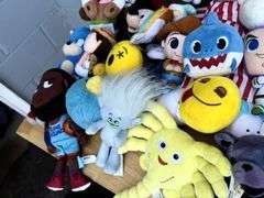 Assorted Plush Toys - Lot of Various Characters and Brands