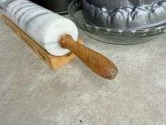 Baking Set: Marble Rolling Pin, Cake Pans, and Dragon Mold