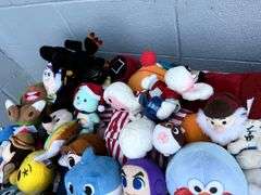 Assorted Plush Toys - Lot of Various Characters and Brands