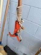 Assorted Garden Tools: Shovels, Rakes, Hedge Trimmers, and More