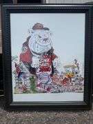Signed University of Georgia "Junk Yard Dawg" Framed Print