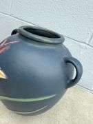Roseville Pottery Vase and Parrot Figurine