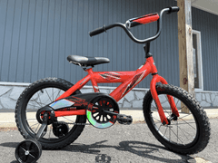 Huffy Whirl Red 16" Boys Bike with Training Wheels