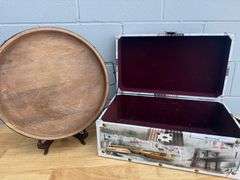 Small Trunk & Wooden Tray