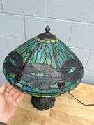Dragonfly Style Stained Glass Table Lamp