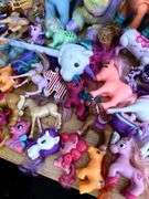 Large Lot of Pony Figures, Dolls and Accessories