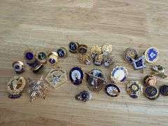 Lions, Masons, FOE, Key Club & IBEW Pins