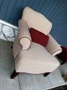 Upholstered Armchair with Pillow