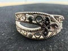 Assorted Sterling Ring Lot with Turquoise, Marcasite, and Faceted Stone