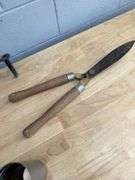 Assorted Garden Tools: Shovels, Rakes, Hedge Trimmers, and More