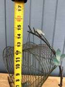 Decorative Wire Birdcages and Heart Shaped Metal Art