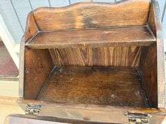 Wooden Apothecary Cabinet with Glass Front Drawers