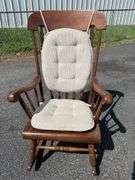 Wooden Rocking Chair with Cushion