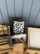 Assorted Picture Frames and Display Stands
