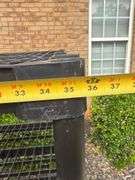 Black Plastic Four-Tier Shelf Unit
