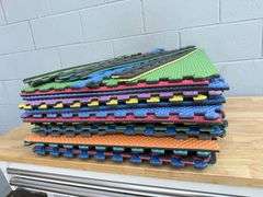 Stack of Interlocking Foam Floor Mats