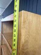 Tall Wooden Bookcase with Adjustable Shelves