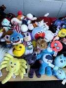 Assorted Plush Toys - Lot of Various Characters and Brands