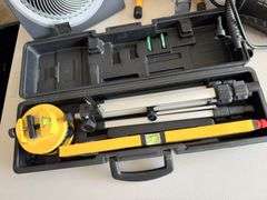 Vornado Fan, Work Light, Ozark Trail Air Pump, and Laser Level