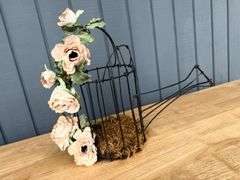 Decorative Wire Birdcages and Heart Shaped Metal Art